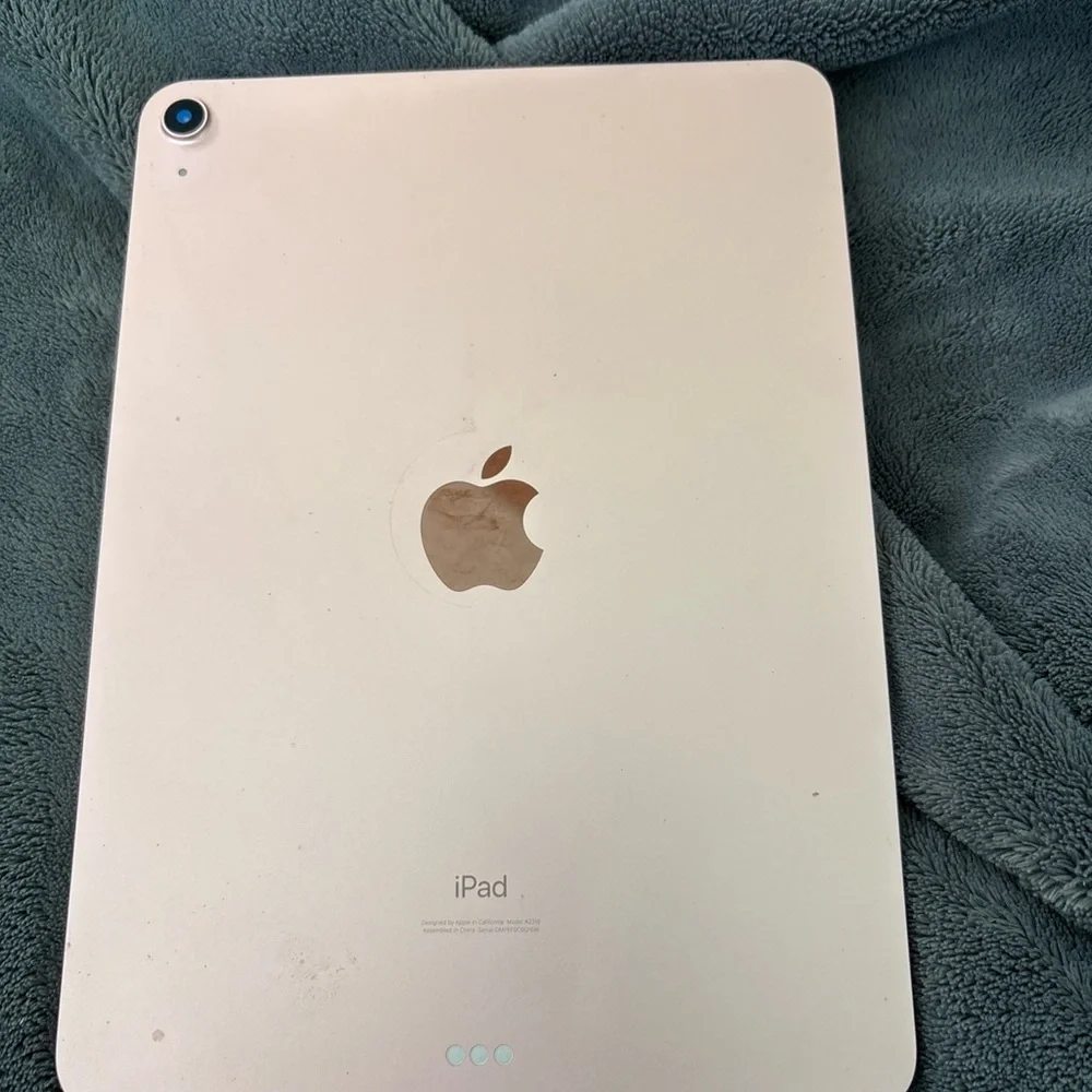 Apple iPad in Rose Gold with White Pencil